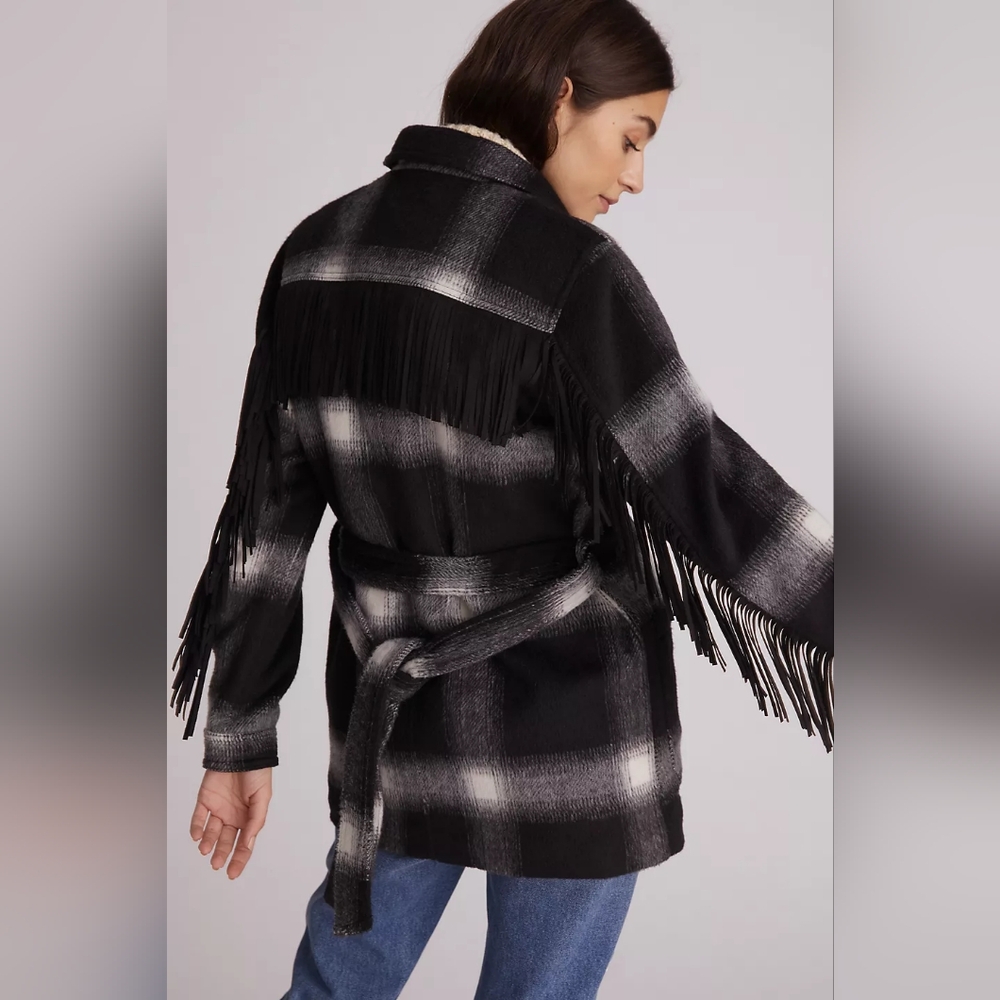 MOTHER The Fringe Patch Jacket Size Small